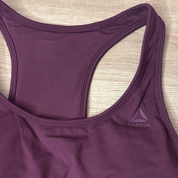 Reebok Women's Maroon/Purple Sports Bra - Picture 2 of 3